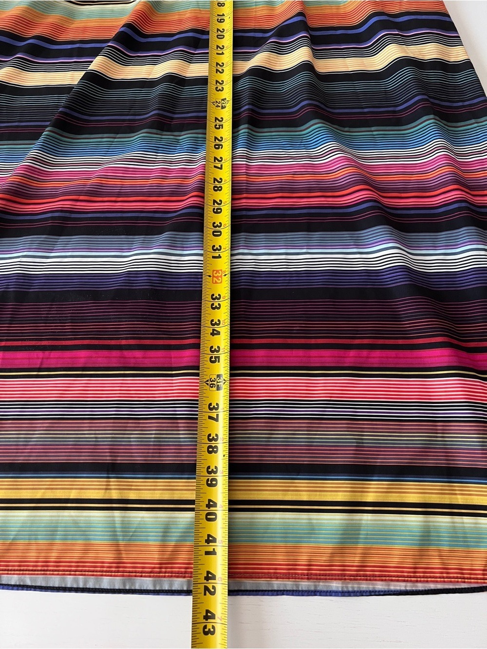 Athleta Havana Rainbow Stripe Midi Dress - Size Large - Picture 8 of 8